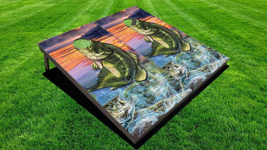 Fish Mouth - Direct Printed Cornhole Set